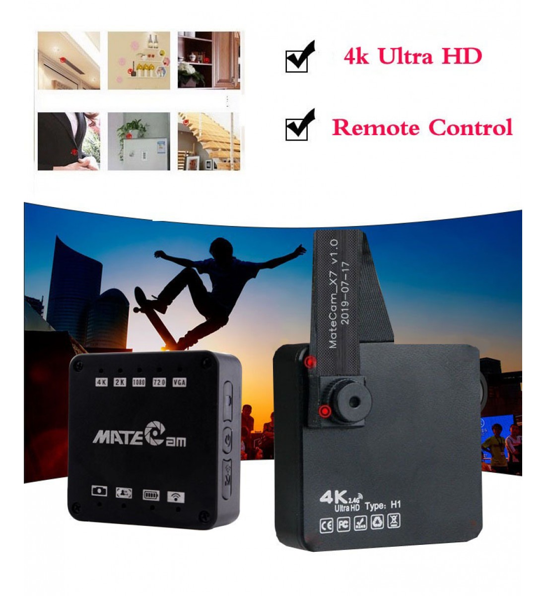 Wholesale 4K Unltra HD Spy Camera Wireless Hidden Camera with