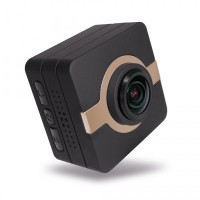 Matecam X1 Mini Action Camera Auton kojelautakamera Kameranauhuri 4K-HI Ultra HD vedenpitävä DV-videokamera 16MP 160 asteen laajakulma WIFI/G-sensori/Gyro-vakain/liiketunnistus/kaukosäädin Mini DVR auton avaimet mikro RC-kamera Pyöräilykypärä Cam Brown