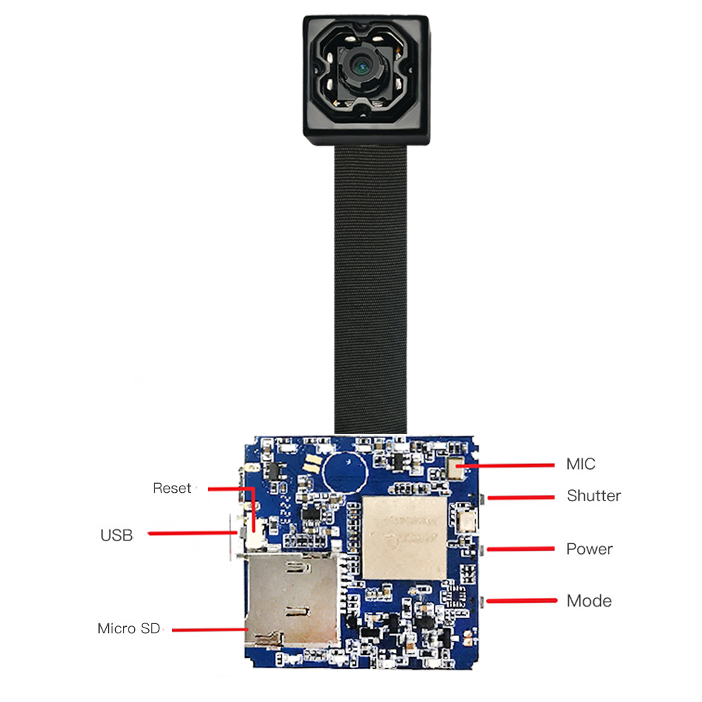 دوربین جاسوسی مخفی X9 4K 60 فریم بر ثانیه با تثبیت کننده، 20 مگاپیکسل با زوم 4X کنترل از راه دور وای فای دوربین امنیتی مخفی مینی با برنامه راه اندازی آسان کوچکترین دوربین نظارتی خانه پرستار بچه